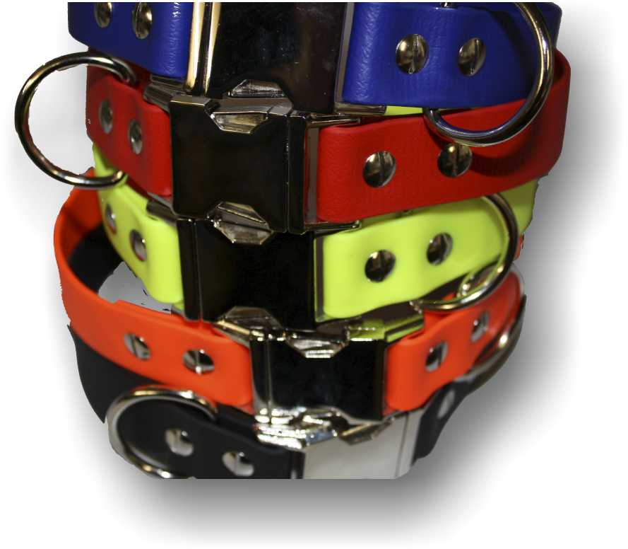 BIOTHANE® Halsband mit Metallverschluß 25mm breit 50cm Neongrün