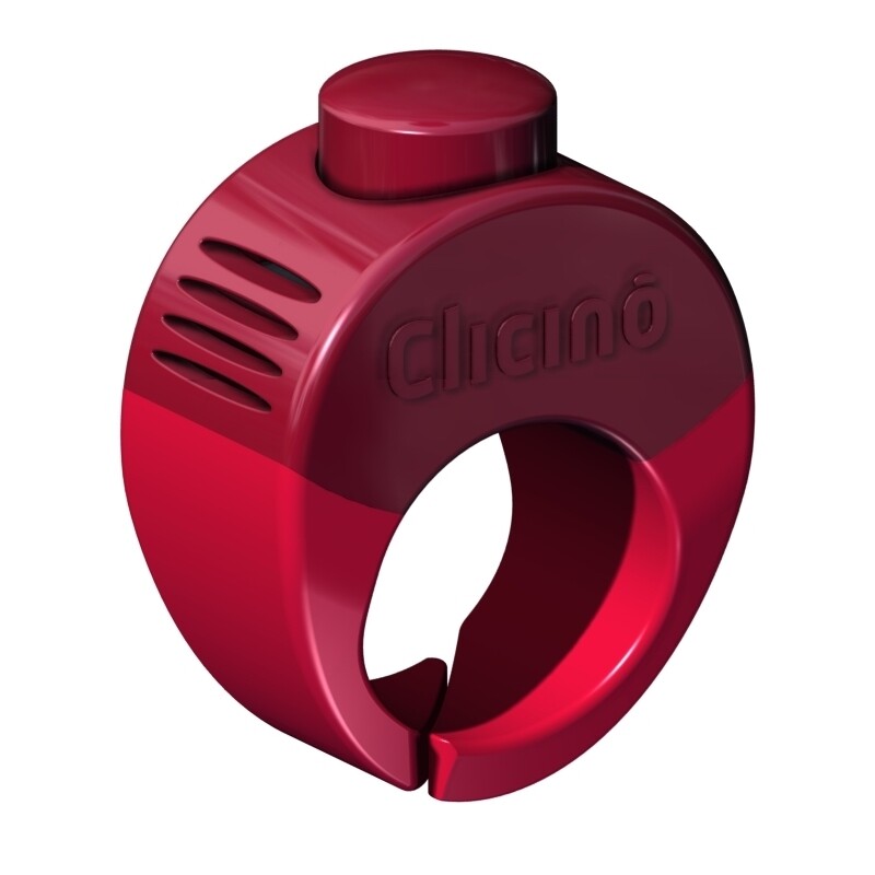 Clicino Clicker Ring S (18mm) Poppy Red