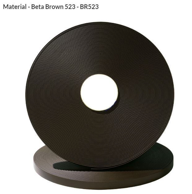 Original Biothane® Leicht (Super Flex) Material / ganze Rollen  13mm braun (BR523)