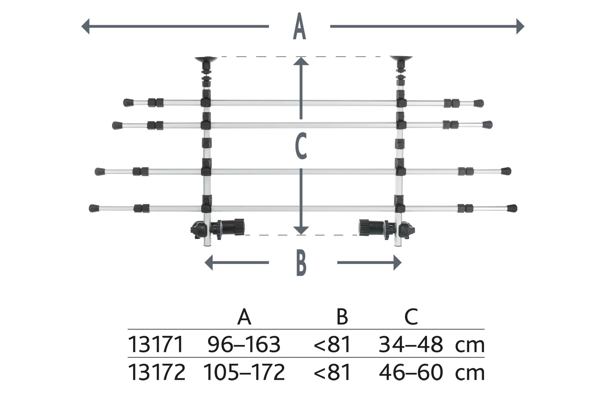 TRIXIE Auto-Gitter, mit Kopfstützenfixierung, Breite: 96–163 cm Höhe: 34–48 cm, silber/