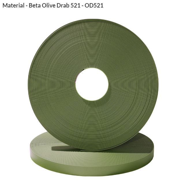 ORIGINAL Biothane® Meterware 9mm 15.00m olivgrün (OD521)