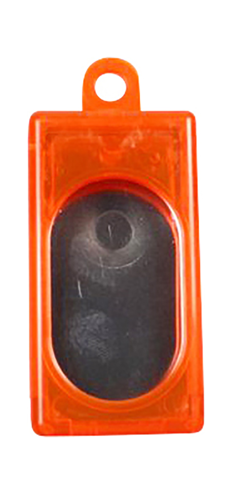 Kasten-Clicker (transparent) Orange