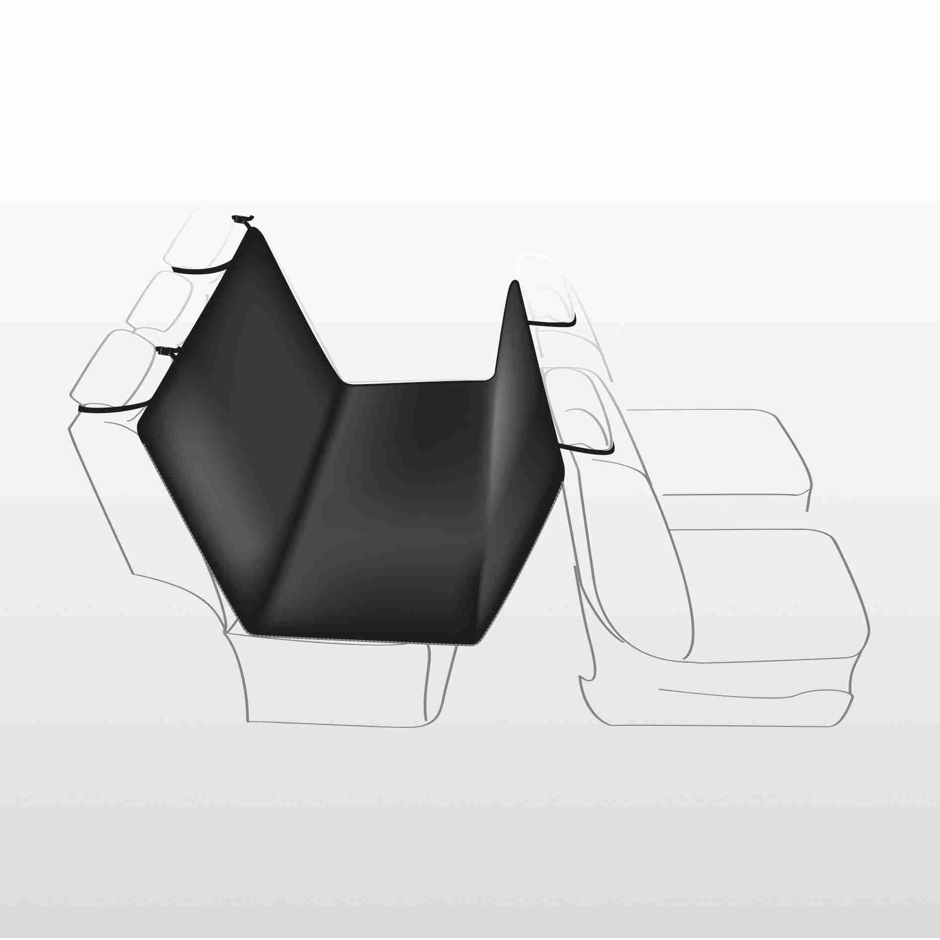 TRIXIE Auto-Schondecke, 1,45 × 1,60 m, schwarz