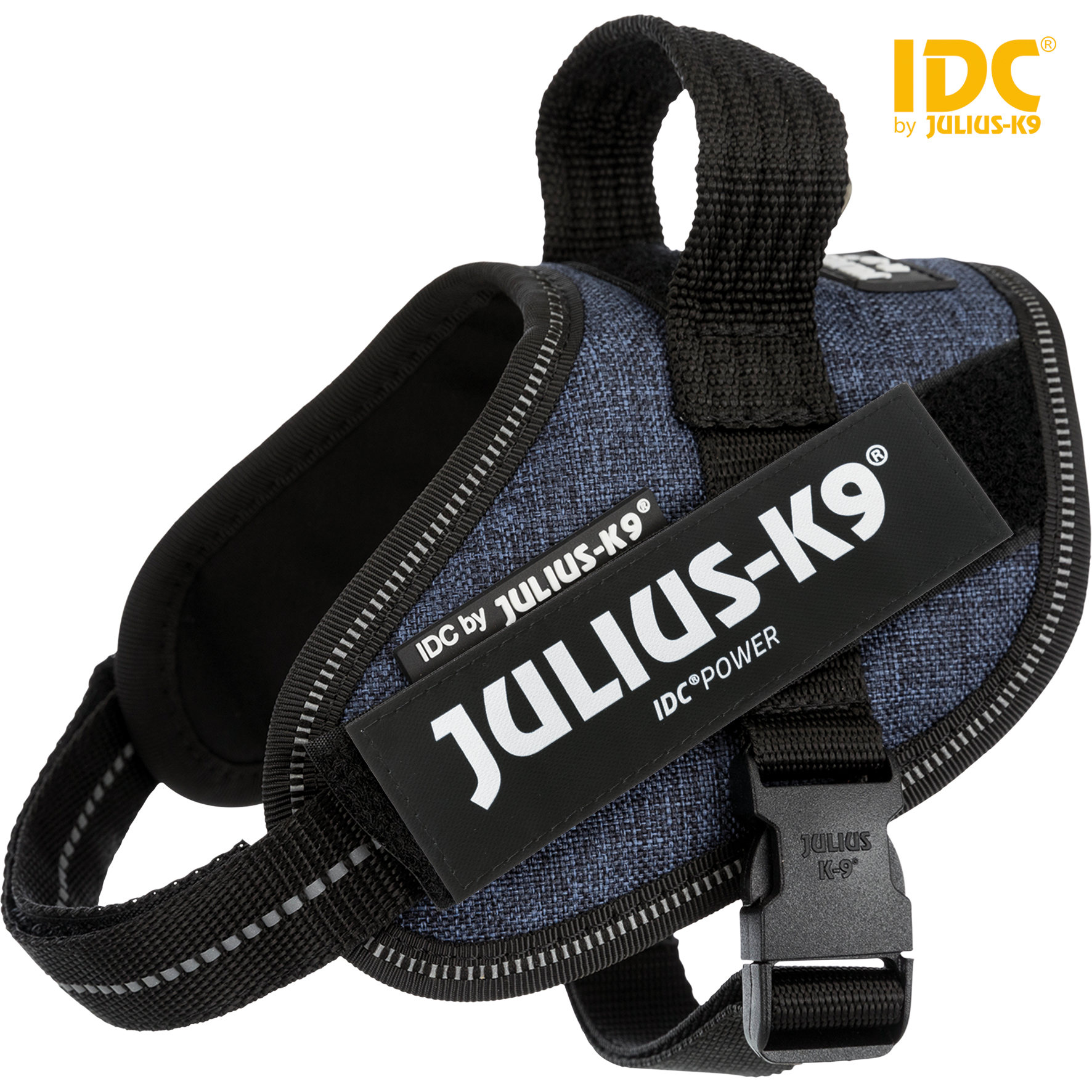 TRIXIE Julius-K9 IDC Powergeschirr Baby 2/Mini-Mini/Mini TRIXIE IDC®Powergeschirr®, XS/Mini-Mini: 40–53 cm/22 mm, jeans