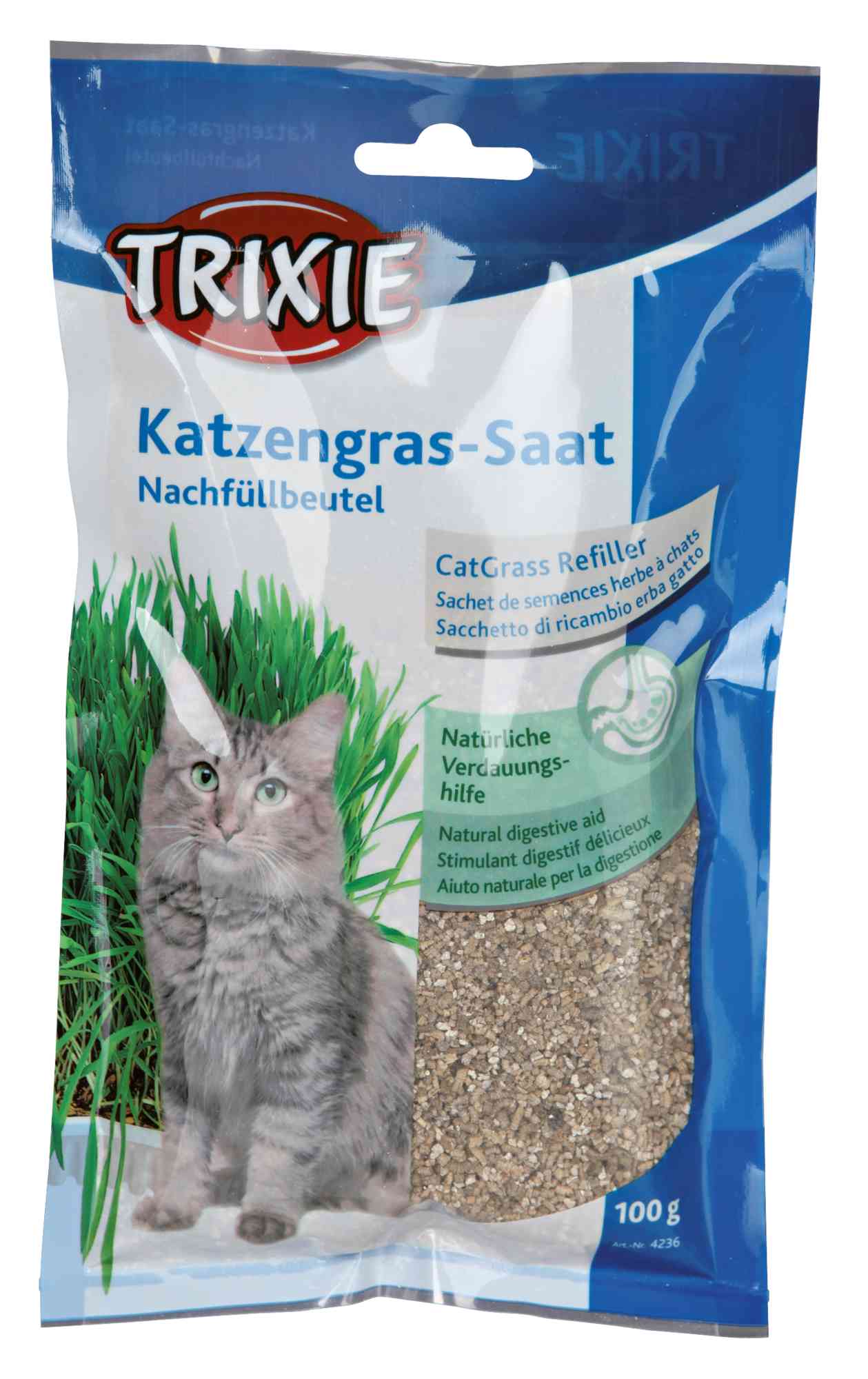 SALE – 8x Katzengras Saat Nachfüllbeutel für #4235, Beutel/ca. 100 g