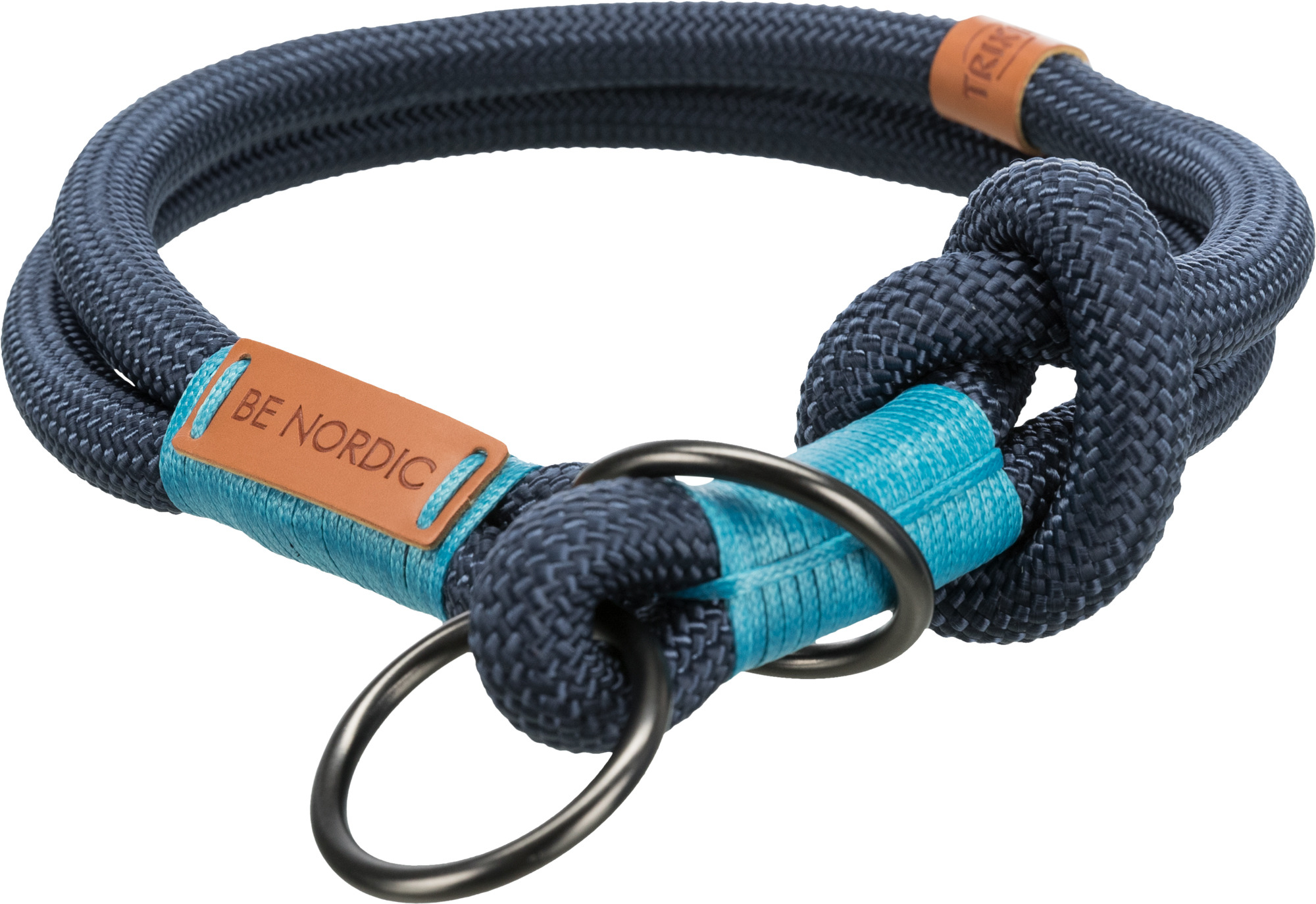 TRIXIE BE NORDIC Zug-Stopp-Halsband TRIXIE BE NORDIC Zug-Stopp-Halsband, S: 35 cm/ø 6 mm, dunkelblau/hellblau