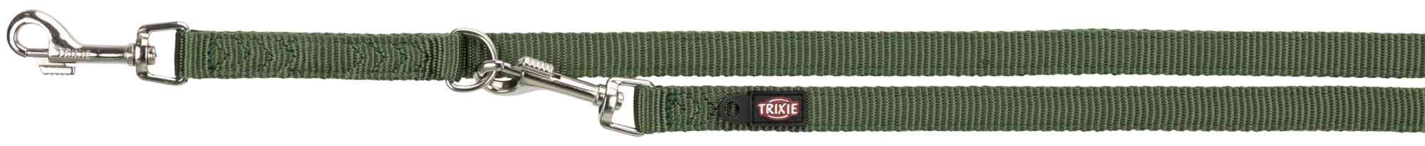 TRIXIE Premium Verlängerungsleine, doppellagig TRIXIE Premium V-Leine, doppellagig, M–L: 2,00 m/20 mm, waldgrün