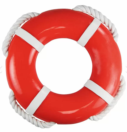 „Rettungsring“ mit Seil – Wasserspielzeug für Hunde