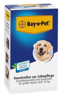 SALE - 9 Pack - BAY O PET Kaustreifen zur Zahnpflege 140g pro Pack 