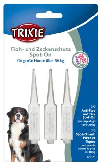 SALE - TRIXIE Floh- und Zeckenschutz Spot-On, große Hunde, 3 × 5 ml 