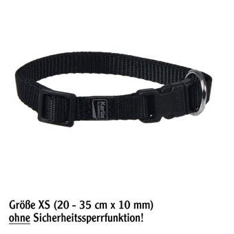 Nylon-Halsband "Sportiv", Farbe: Schwarz 