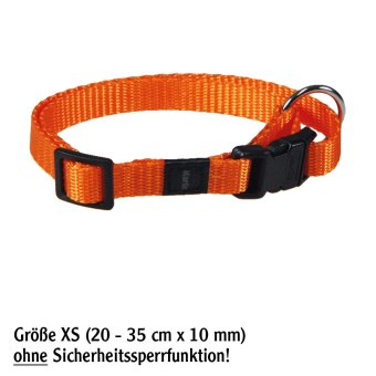 Nylon-Halsband "Sportiv", Farbe: Orange 