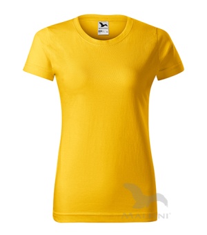 Basic T-shirt Damen gelb | XL