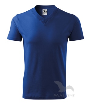 V-Neck T-shirt unisex königsblau | XL