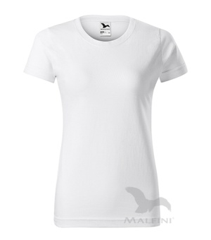 Basic T-shirt Damen weiss | M
