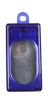 Kasten-Clicker (transparent) Blau