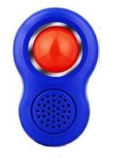 BIG Button Clicker mit abnehmbarer Fingerschlaufe blau