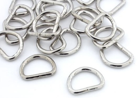 D Ringe aus Metall für Hundeleinen 20mm
