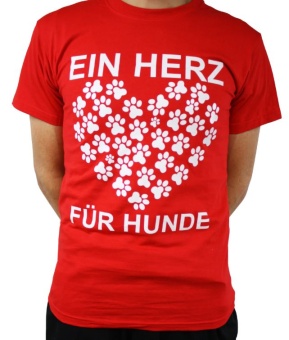 FUN-Shirt: "Ein Herz für Hunde" 