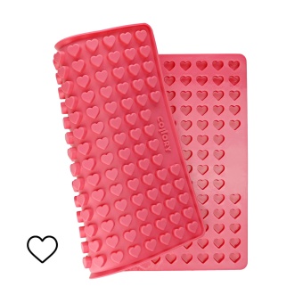 COLLORY® Silikon Backmatten "Herz" Mini |  rosa