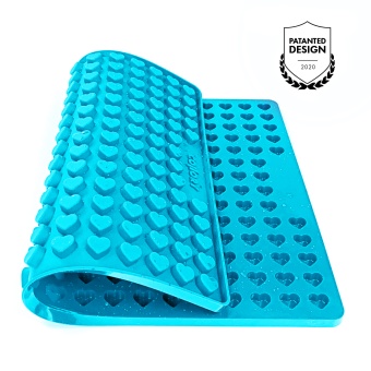 COLLORY® Silikon Backmatten "Herz" Mini | türkis